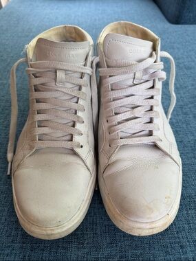 Cole Haan Grand Classic Men's High-Top Sneakers in Off-White